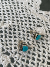 Load image into Gallery viewer, Teardrop Turquoise Stud Earrings