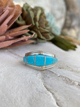 Load image into Gallery viewer, Angled Turquoise Inlay