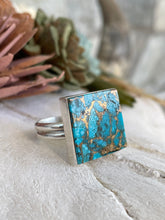 Load image into Gallery viewer, Square Bronze And Turquoise