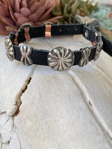 Leather Concho Bracelet